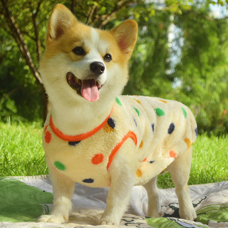 Dog Clothes Fall And Winter Medium-Sized Anti-Dirty Warm Padded Vest