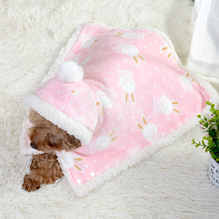 Velvet Warm Dog Pajamas Sleeping Bag