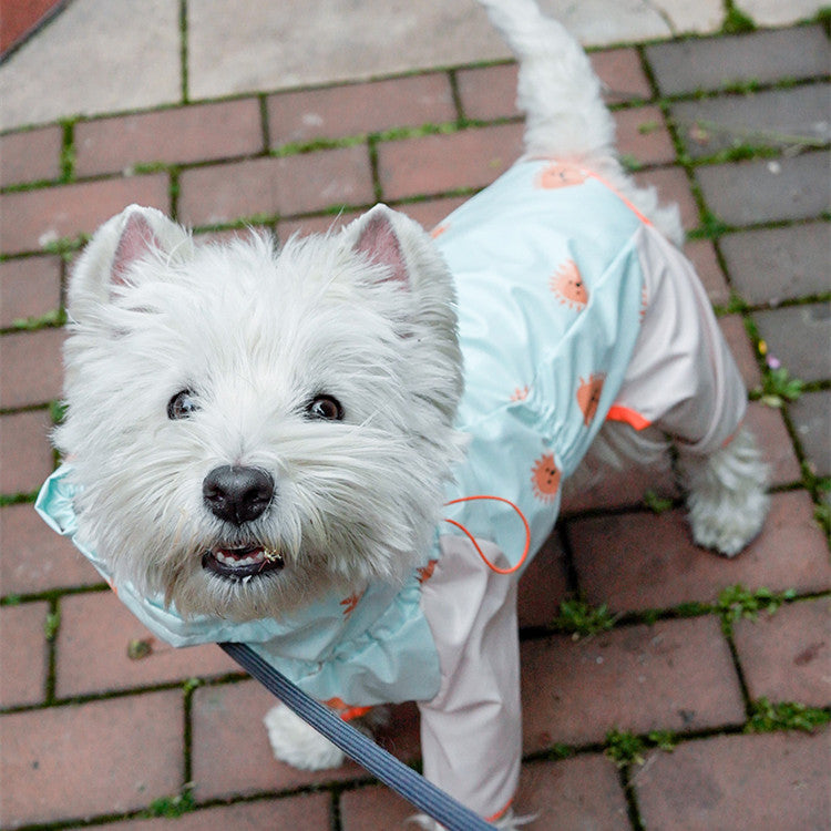 Reflective Waterproof Four-Legged Pet Raincoat