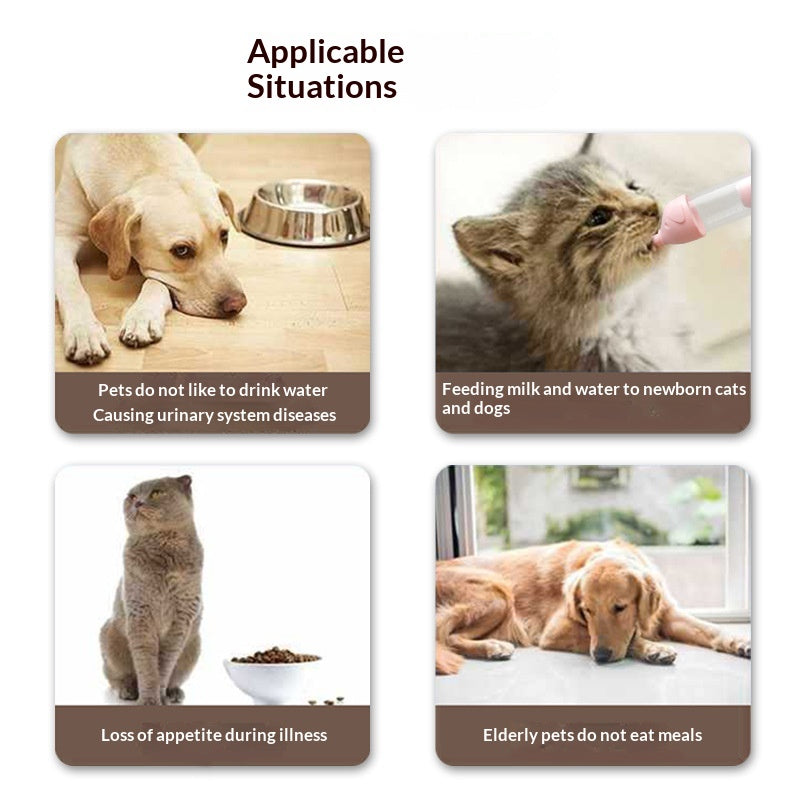 Milk Bottle Syringe Feeder for Cats