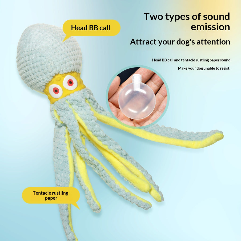 Latex Octopus Pet Plush Toy