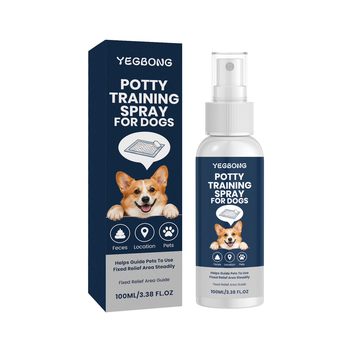 Yegbong Dog Toilet Training Spray Convenient Spray For Daily Training To Guide Puppies To Use The Toilet In A Designated Spot