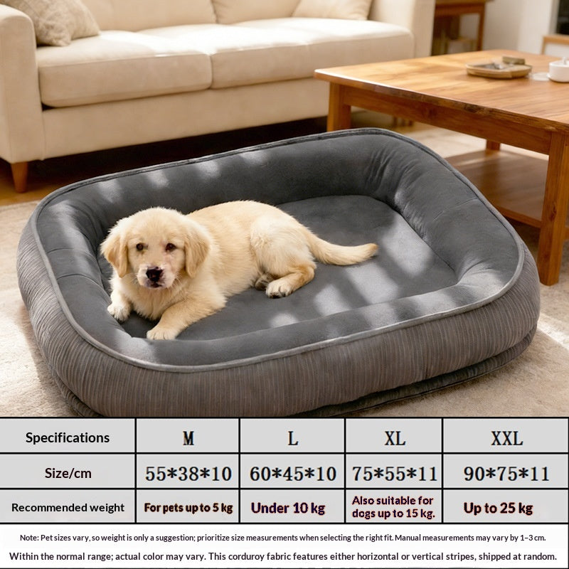 All-Season Detachable Washable Pet Bed