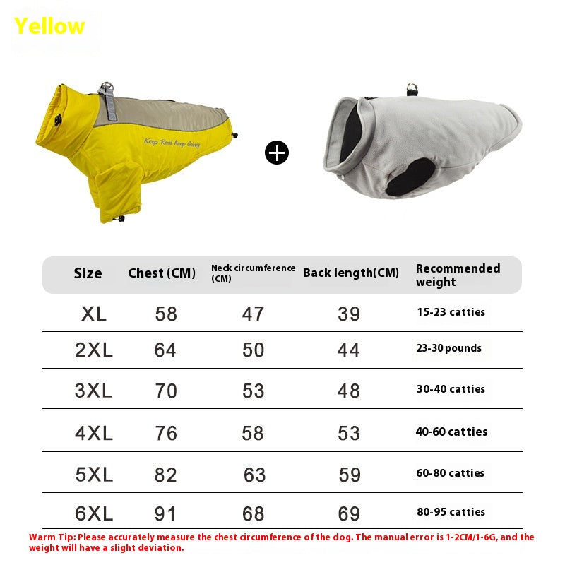 Polar Fleece Liner Dog Warm Clothing