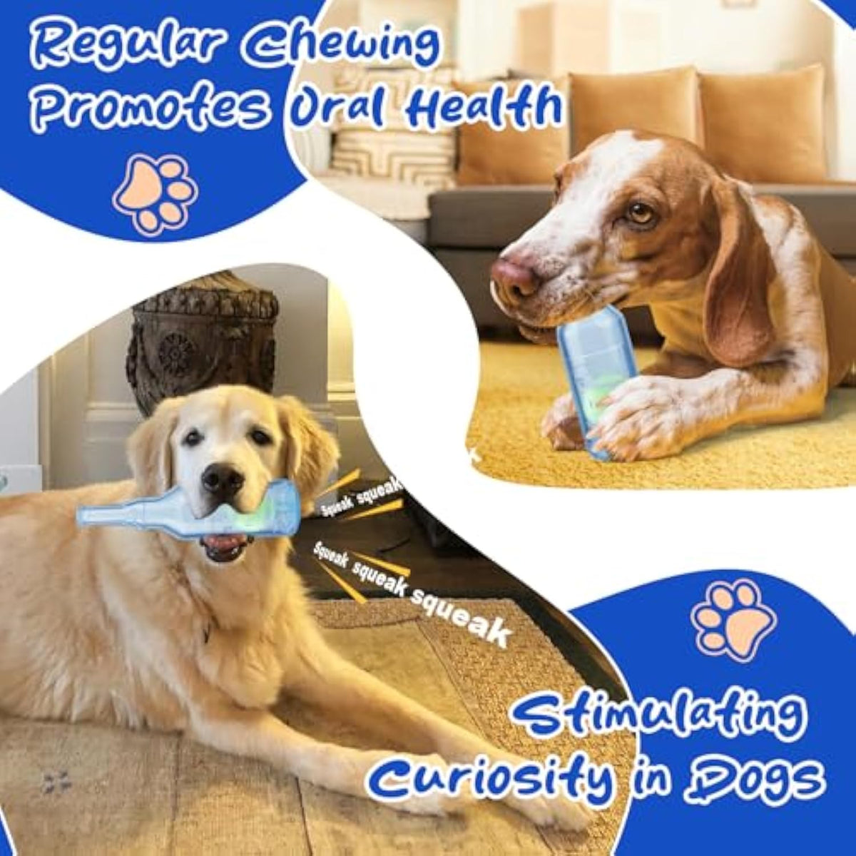 Water Bottle Dog Toy Squeaky Dog Toys For Aggressive Chewers Indestructible Dog Chew Toys For Small Medium Large Dogs Dog Toy Water Bottle C