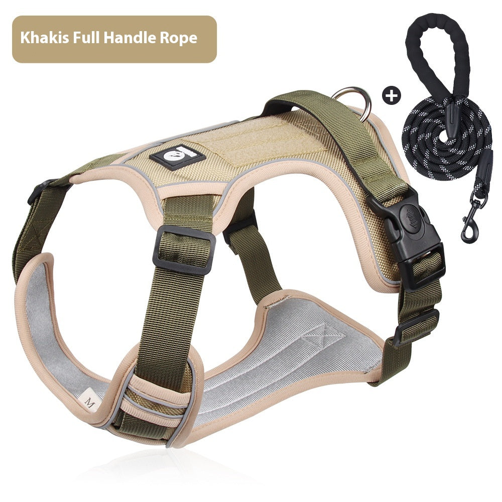 Dog Hand Holding Rope Explosion-Proof Handle Chest Back Large Dog