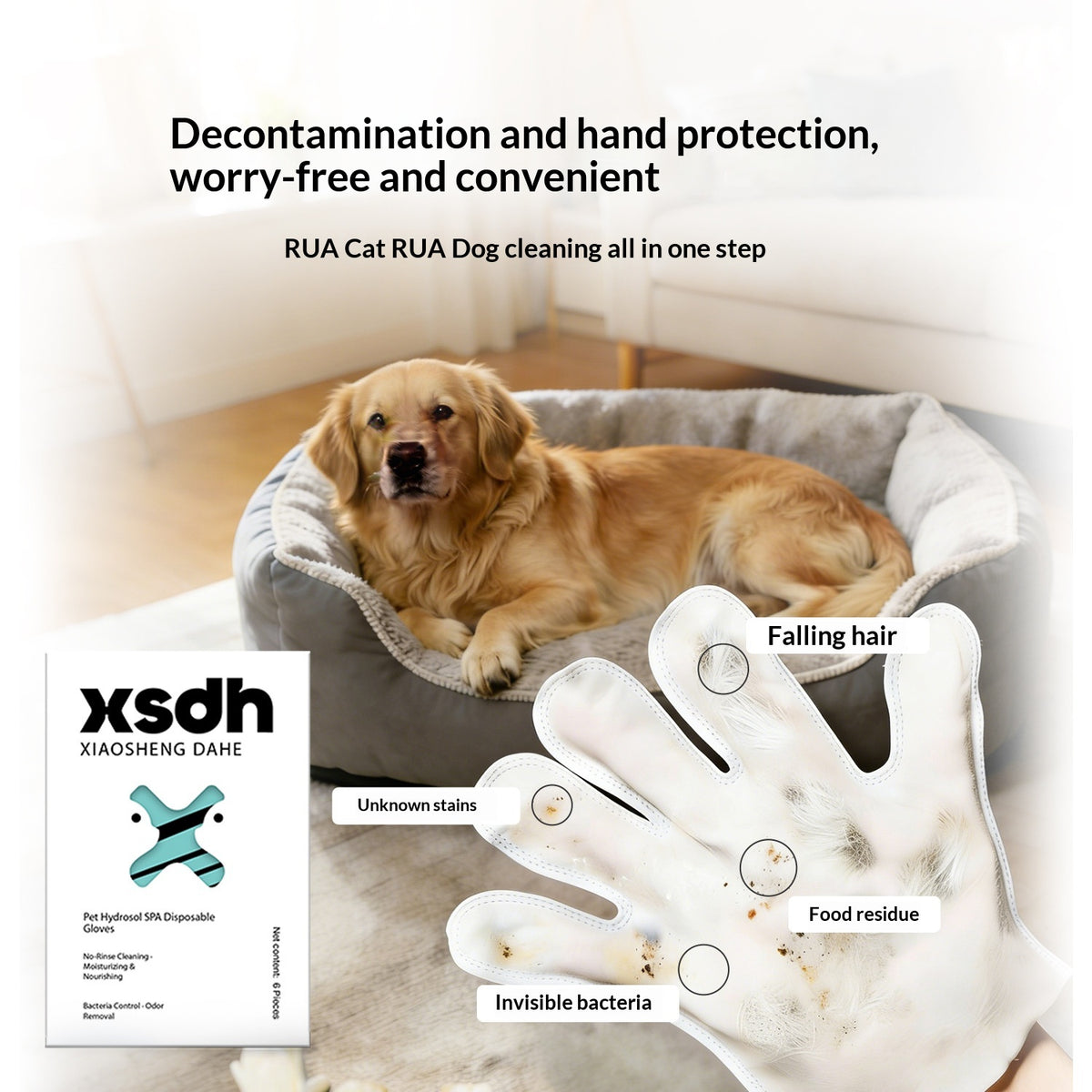 Deodorizing Cleaning Dry-Cleaning Care And Spa Gloves