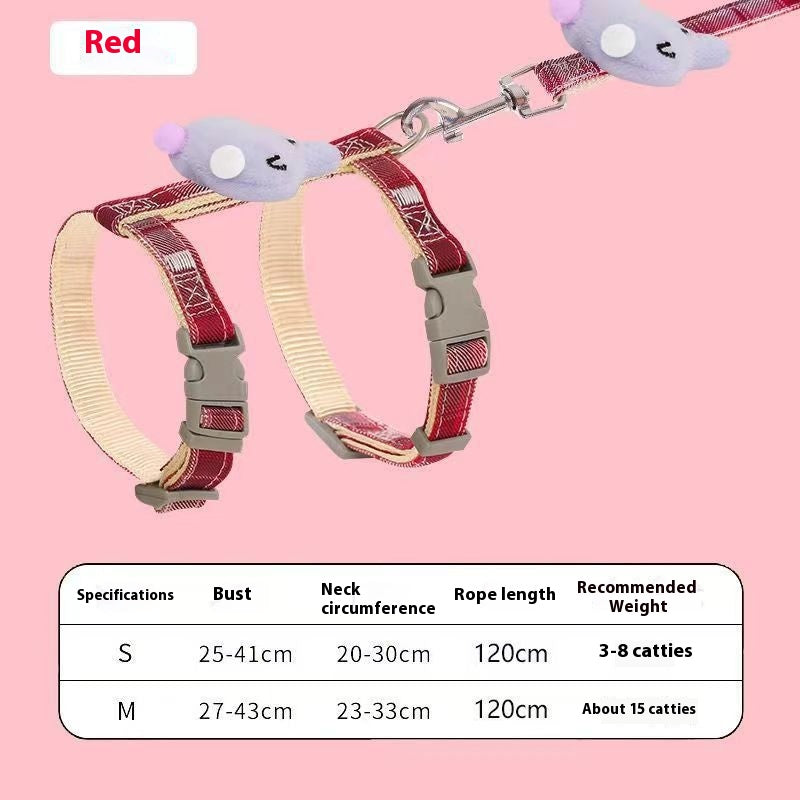 Pet Hand Holding Rope I-Shaped Chest And Back Suit