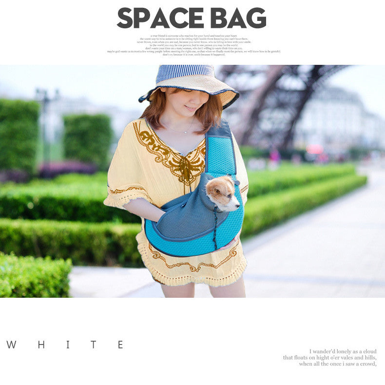 Pet Backpack Breathable Mesh Portable Shoulder Bag