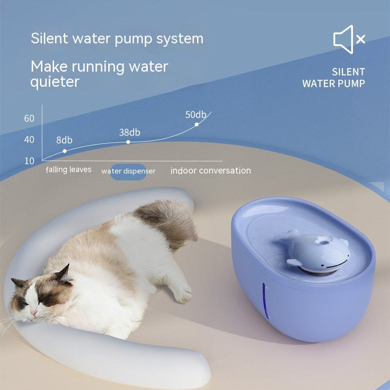 Dancing Whale Pet Water Dispenser Automatic Loop