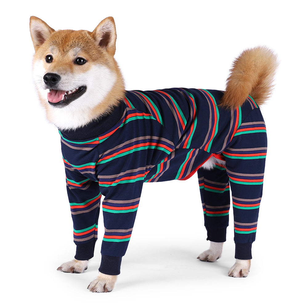 Cotton Four-Legged Dog Pajamas