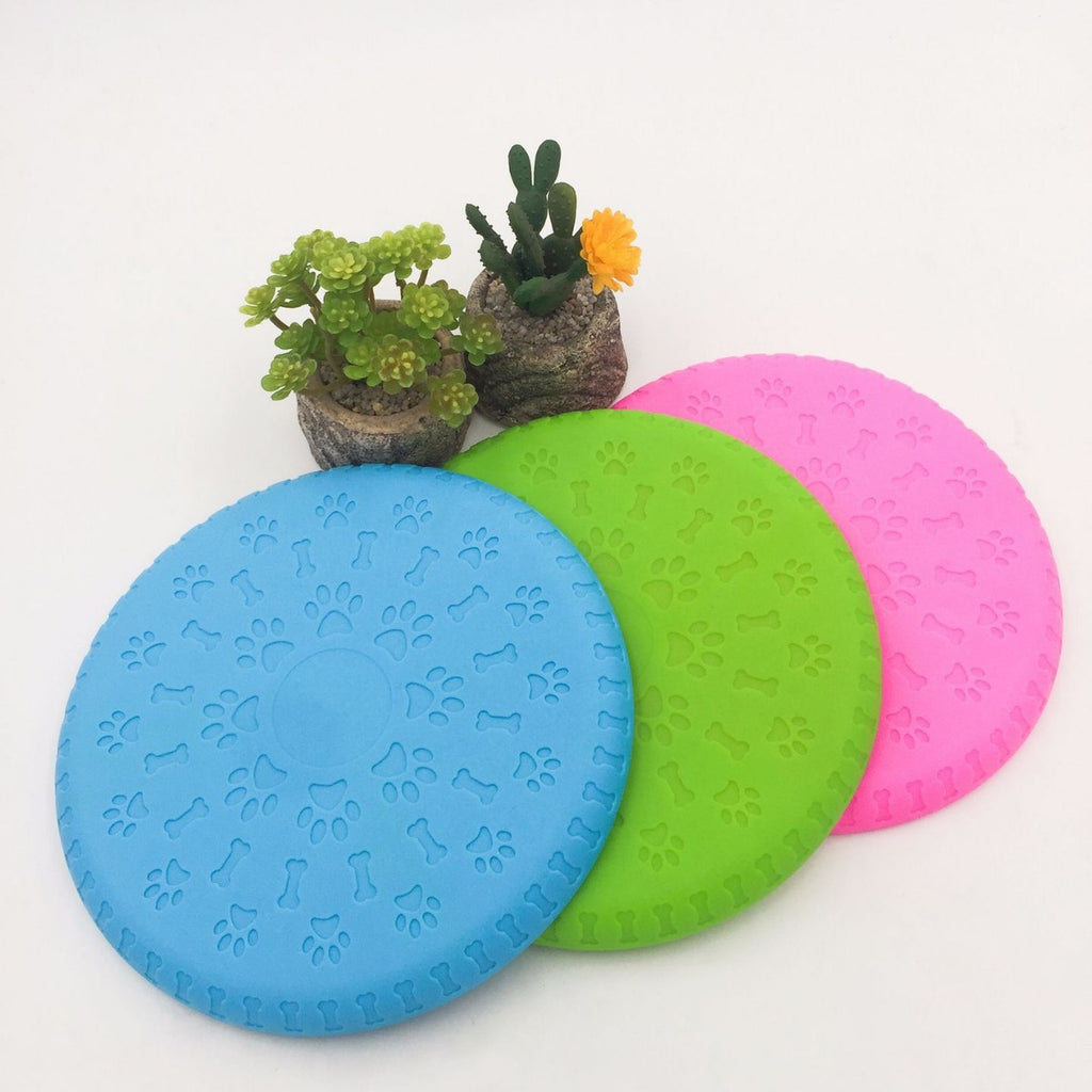 Chew-Resistant Toy Footprint-Shaped Rubber Pet Bowl