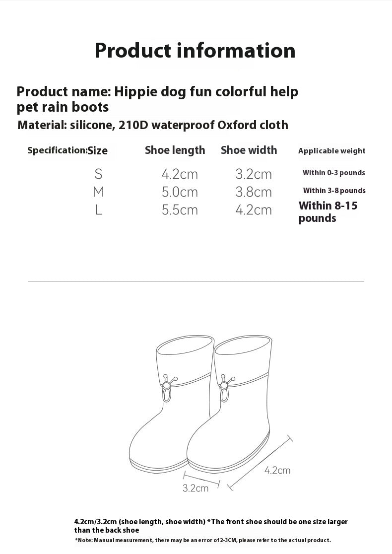 Cartoon Non-Slip Wear-Resistant Dog Boots