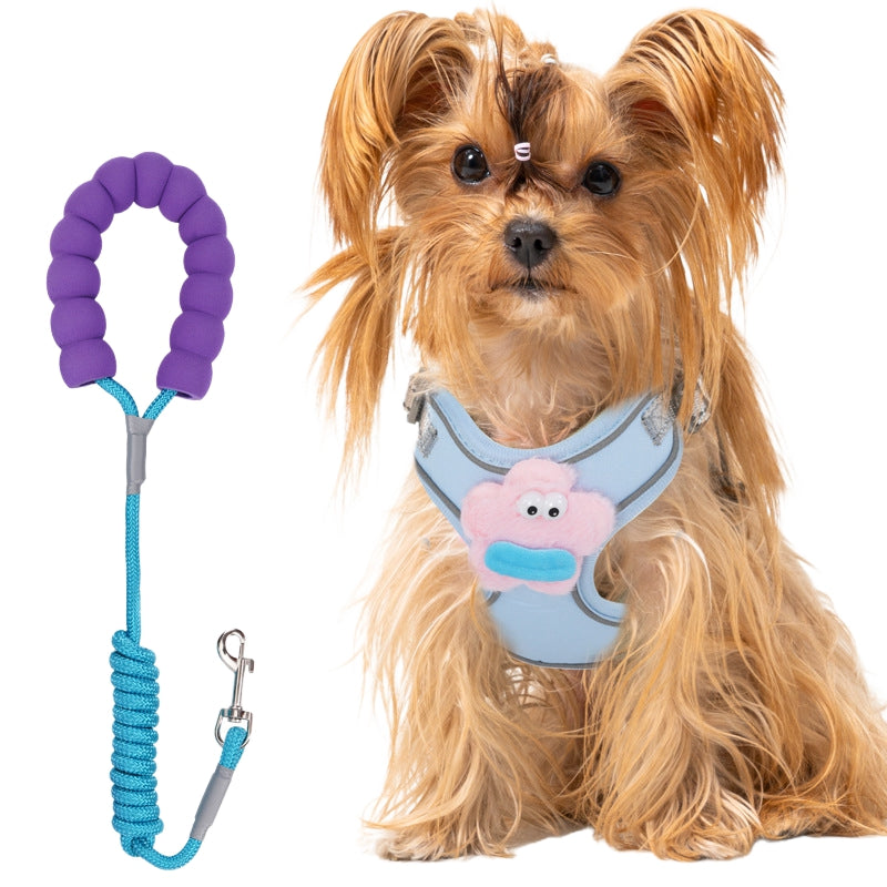 No Pull Dog Harness With Multifunction Dog Leash,Soft Adjustable No Choke Escape Proof Pet Harness Vest For Medium Dogs
