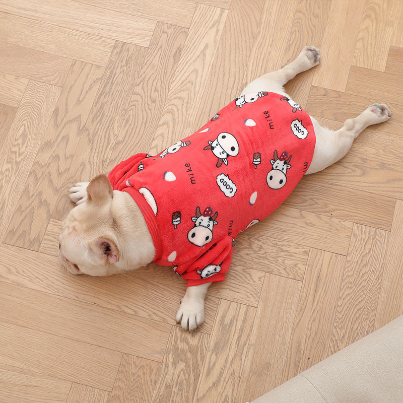 Fashion French Plush Dog Pajamas