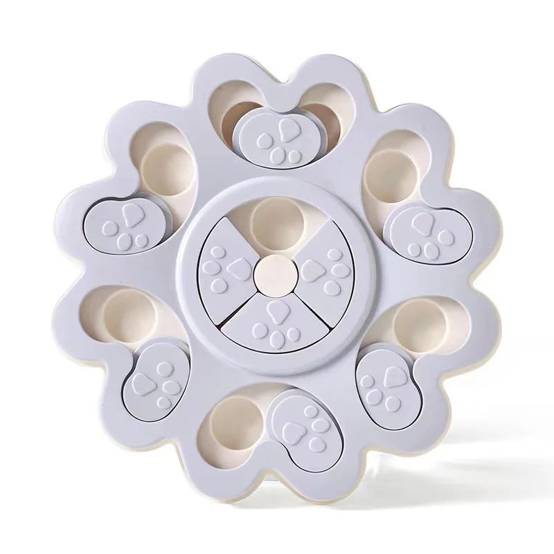 Dog Puzzle Slow Bowl Flower Shape Improve Pet Iq Interactive Feeder Non-Slip Anti-Choking Dogs Training Games Dog Accessories