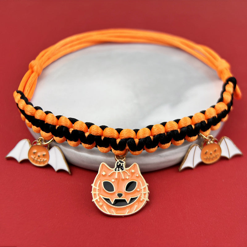 Halloween Hand-Woven Pet Collar Decoration