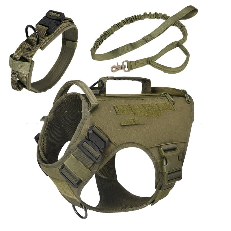 Tactical Dog Vest Quick Release 3-Piece Set