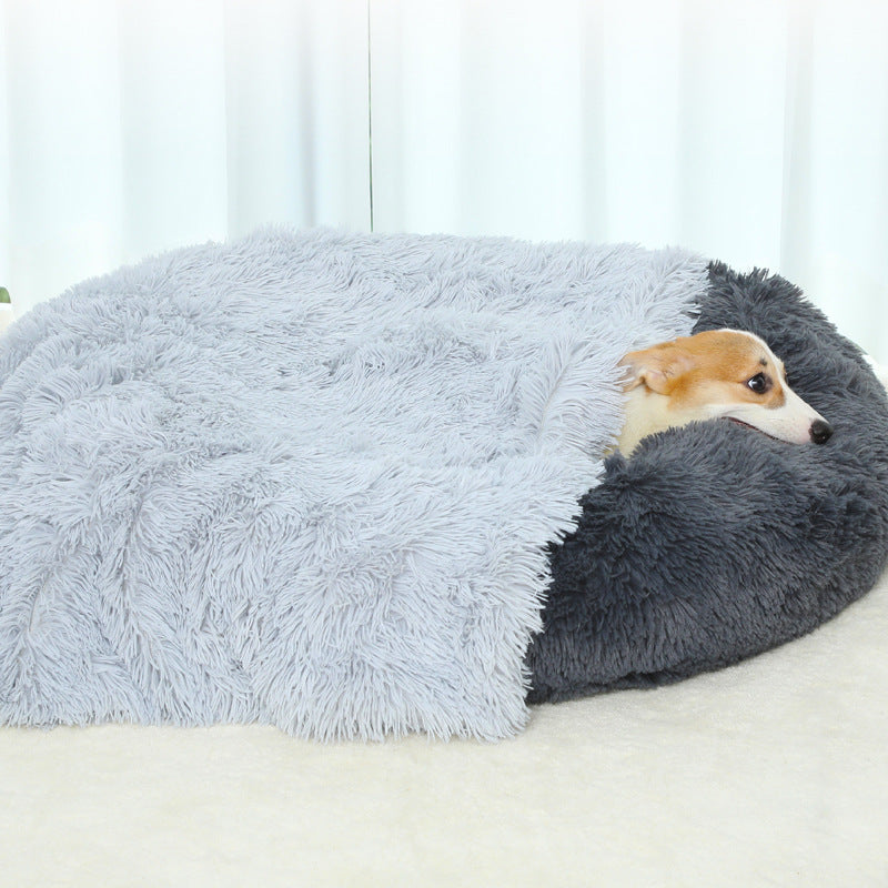 Dog Bed And Extra Matching Cover Sheet Dog Crate Pad Ultra Soft Dog Bed Mat Washable Pet Kennel Bed With Non-Slip Bottom Fluffy Plush Sleepi