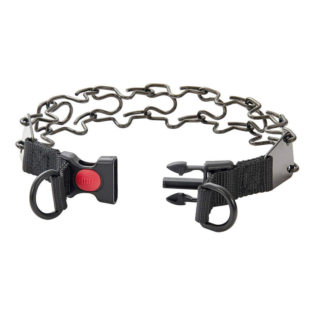 Stainless Steel Pet Black Braided Neck Strap Dog Collar