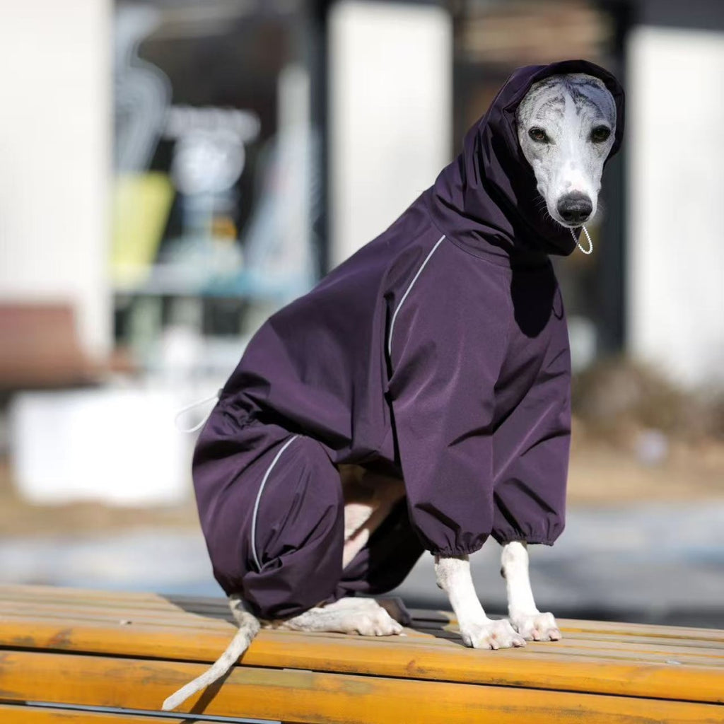 Stain-Resistant Thin Raincoat for Large Dogs