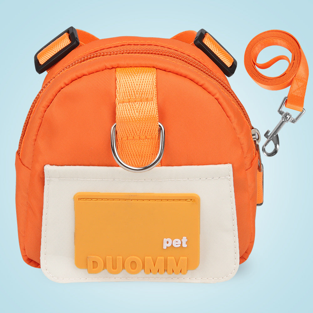 Pet Snack Storage Bag Large-Capacity Multifunction Dogs Backpack Adjustable Harness Backpack Suitable Pet Travel Hiking Walking