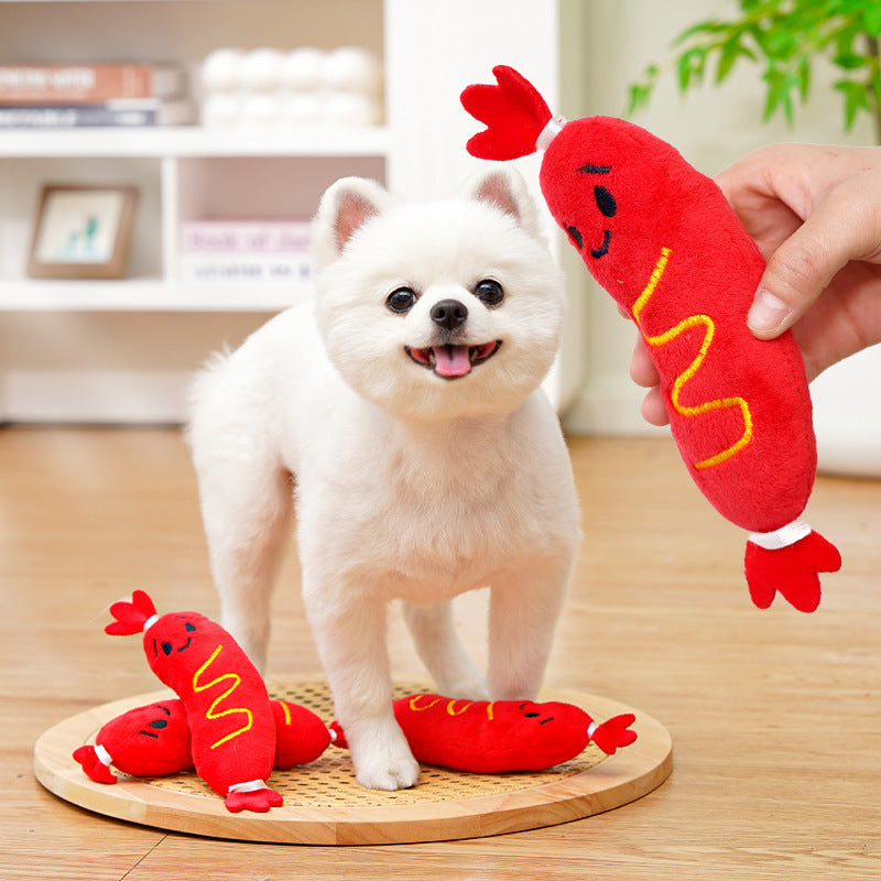 Pet Sounding Plush Toy Bite-Resistant Relieving Stuffy Dog Toy