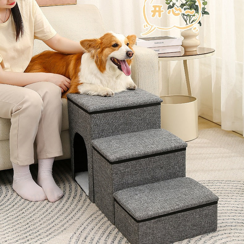 Multi-Functional Foldable Pet Stairs for All Seasons