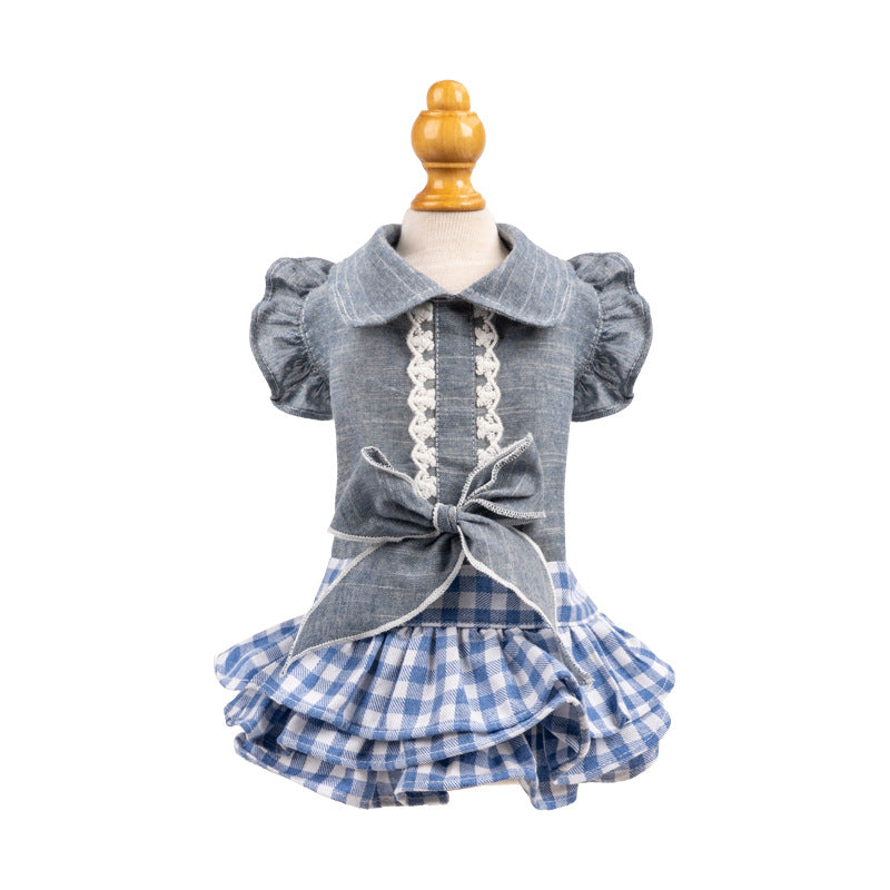 All-Season Thin Bow-Knot Pet Dress
