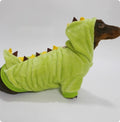 Halloween Crossdressing Little Dinosaur Double-Sided With Velvet Thermal Hooded Sweatshirt