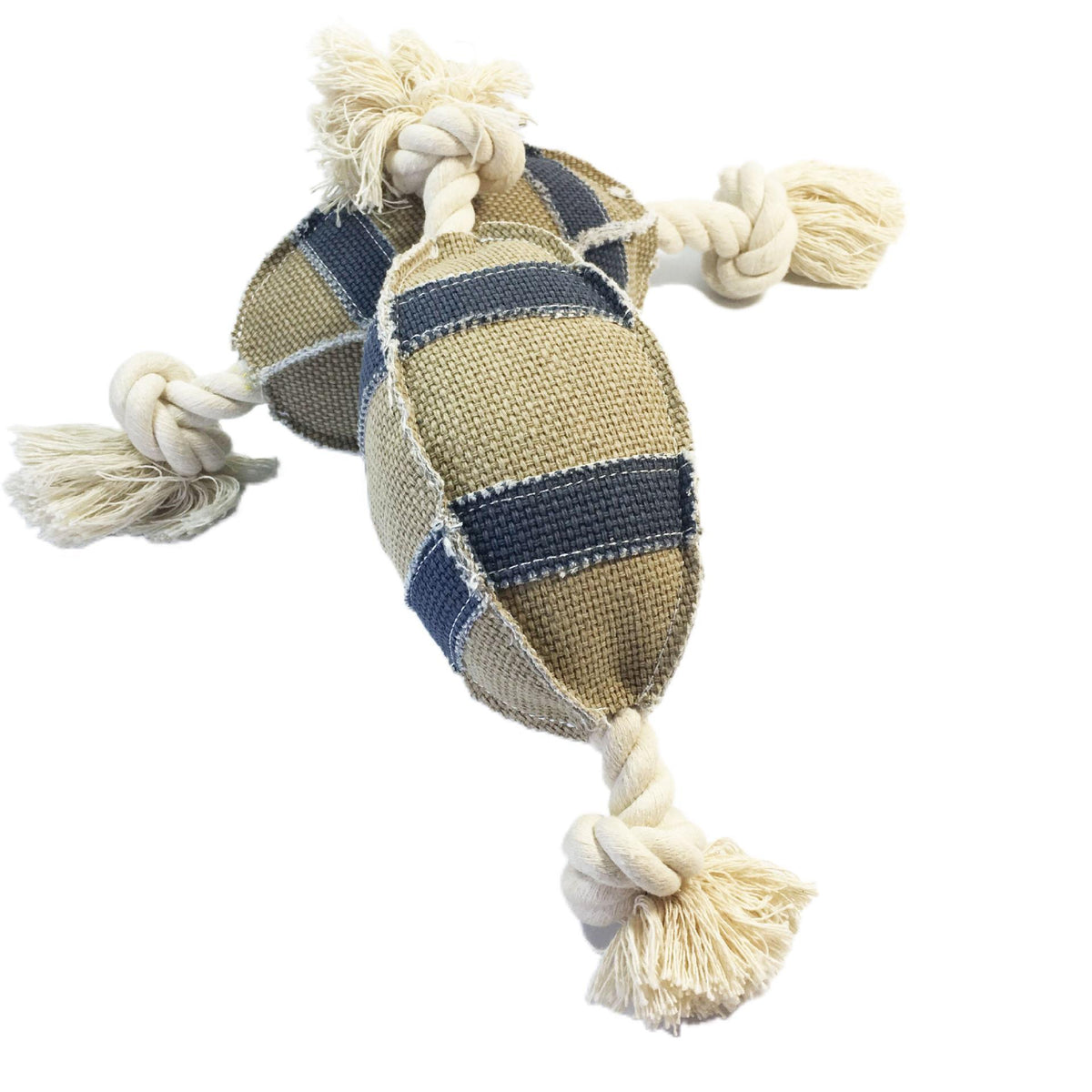 Linen Cotton Rope Dog Rugby Toy
