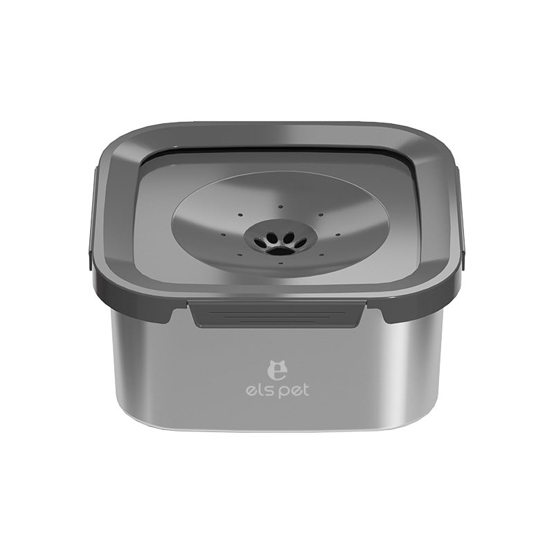 Pet Water Bowl Stainless Steel Floating Bowl Water Feeder Anti-Tumble
