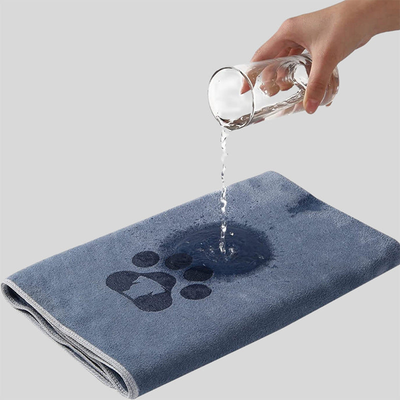 Coral Fleece Bathing Towel for Pet Cleaning