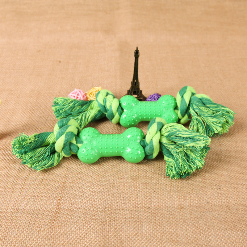 Plastic Bone Seal String Pet Toy
