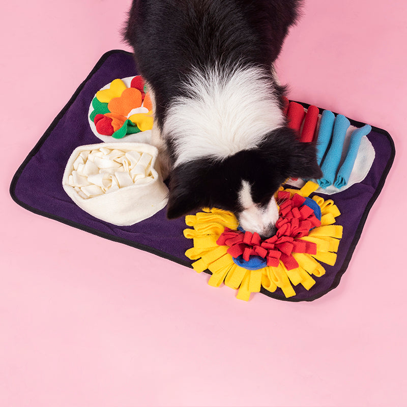 Italian Feast Snuffle Mat Interactive Dog Foraging Mat, Encourage Natural Foraging Skills, Durable And Machine Washable, Suitable For Large