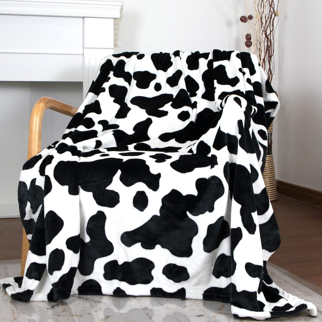 Cow Pattern Printed Flannel Blanket