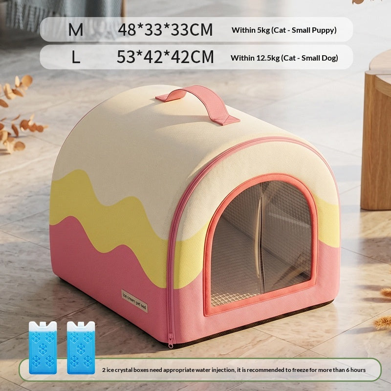 Portable Cooling Dog Bed All-Season Universal Use