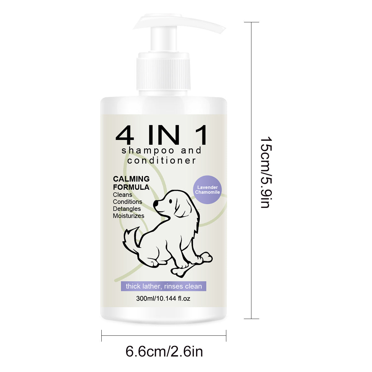 Pet Shampoo With Integrated Care And Grooming