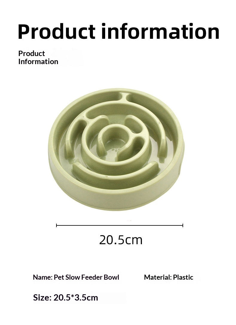 Slow Feeder Anti-Spill Puzzle Dog Bowl
