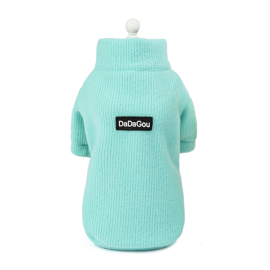 Wool Zip-Up Dog Sweater
