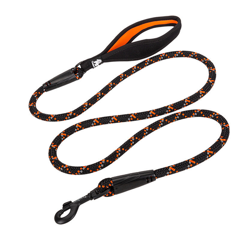 Pet Leash Adjustable Heavy Duty Neoprene Padded Handle Training Dog Walking Leash