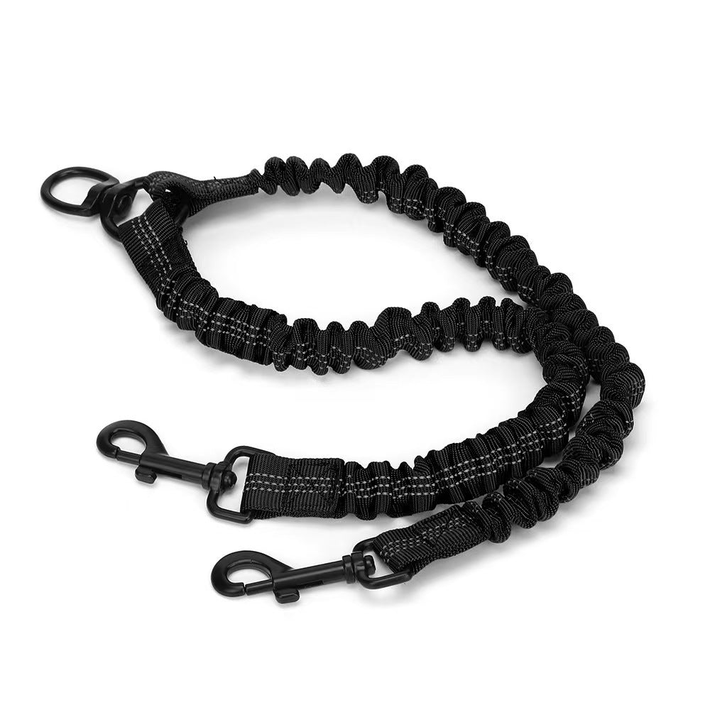 Double-Ended Retractable Reflective Dog Leash