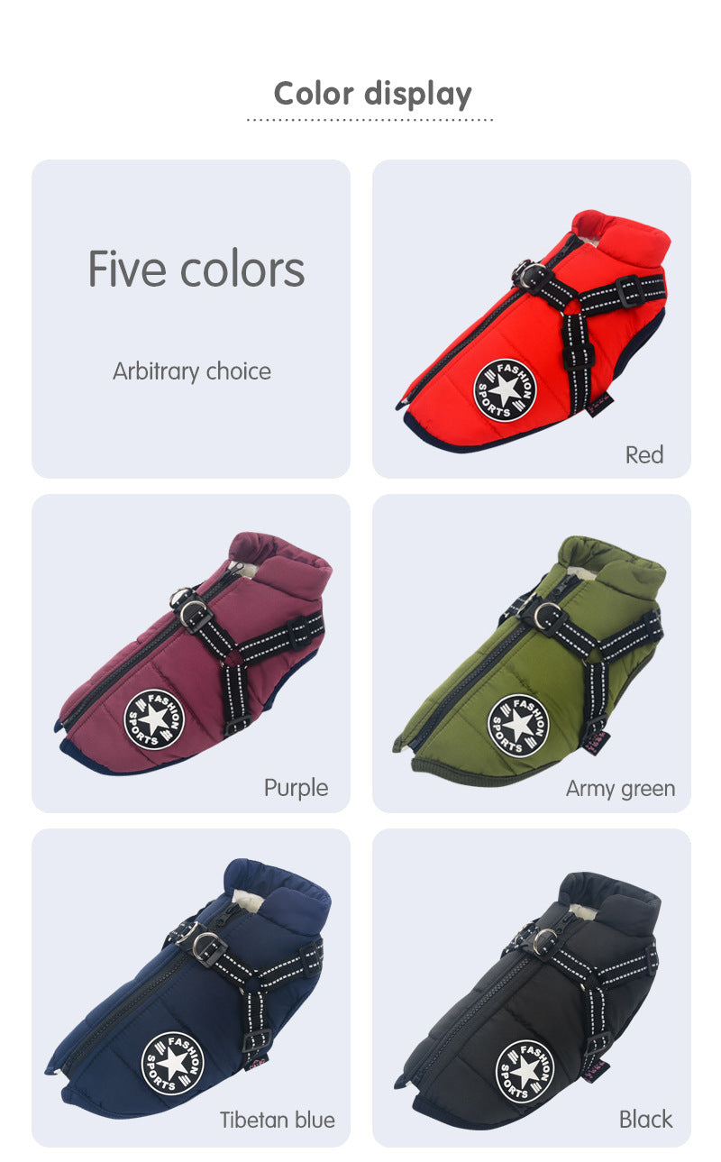 Reflective Waterproof Large Dog Coat