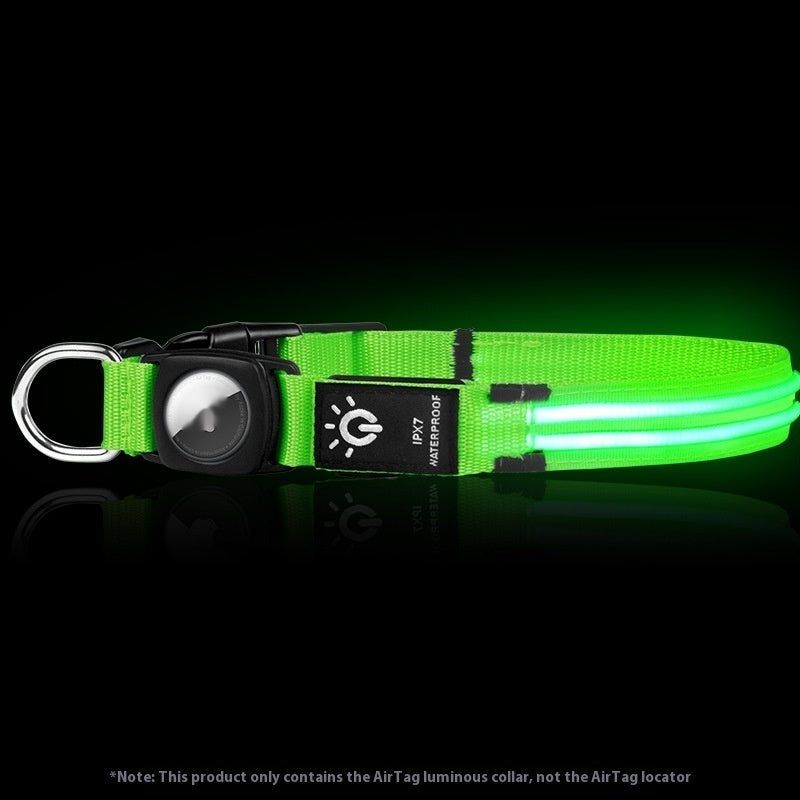 Protective Cover Positioning Tracker Waterproof Led Pet Luminous Collar