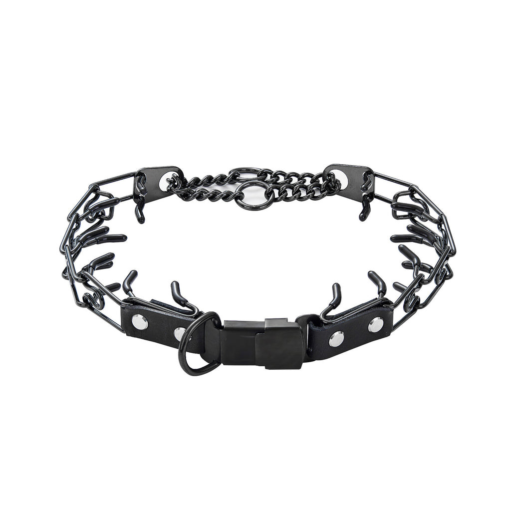 Detachable Stainless Steel Pet Dog Chain Snap Buckle With Spikes