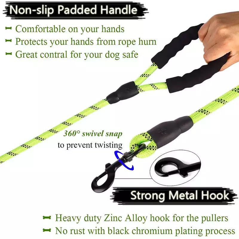 Reflective Nylon Dog Leash