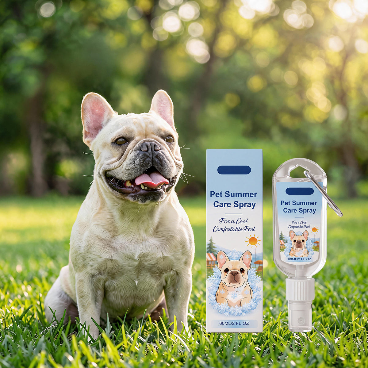 Dog Cooling Spray Daily Dog Outdoor Comfortable And Convenient Cooling Care Formula Gentle, Fresh And Not Stimulating