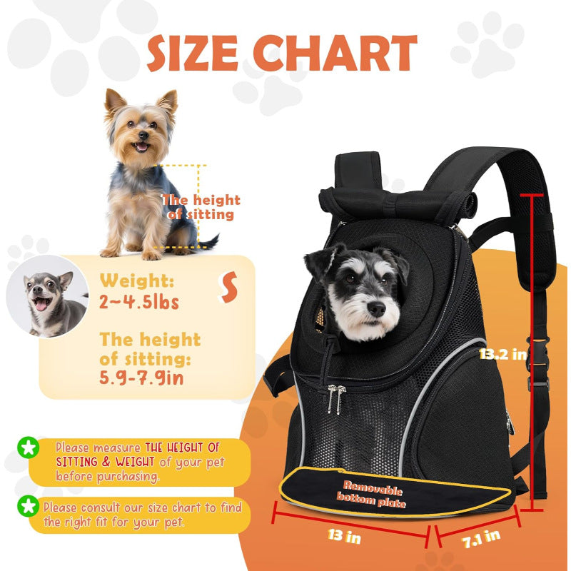 Ventilated Adjustable Dog Carrier Backpack