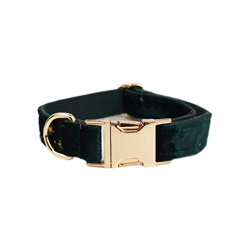 Fabric Dog Collar and Walk Set