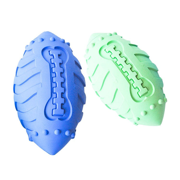 Bite-Resistant Teeth Cleaning Interactive Training Ball Vocal Rugby Toy